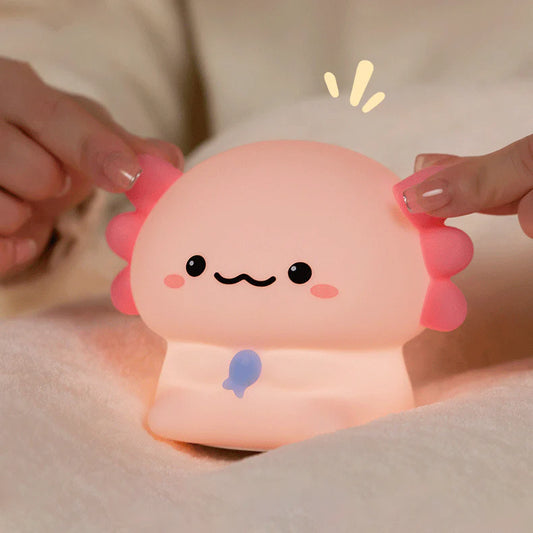 PINK AXOLOTL SILICONE NIGHT LIGHT