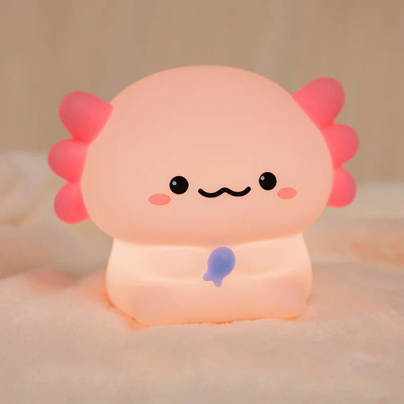 PINK AXOLOTL SILICONE NIGHT LIGHT