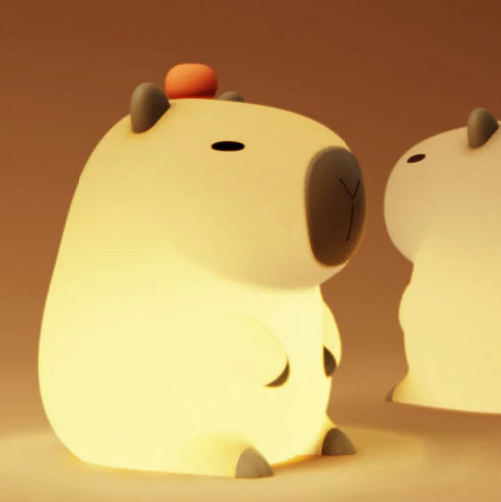 orange capybara night light