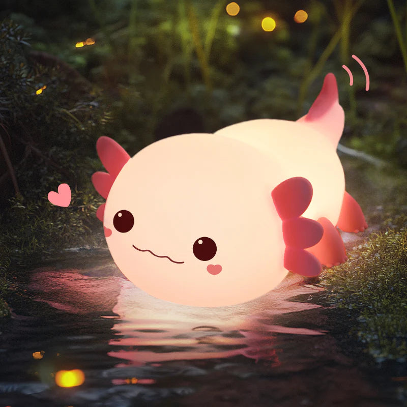 pink axolotl lamp