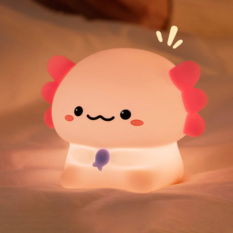 PINK AXOLOTL SILICONE NIGHT LIGHT